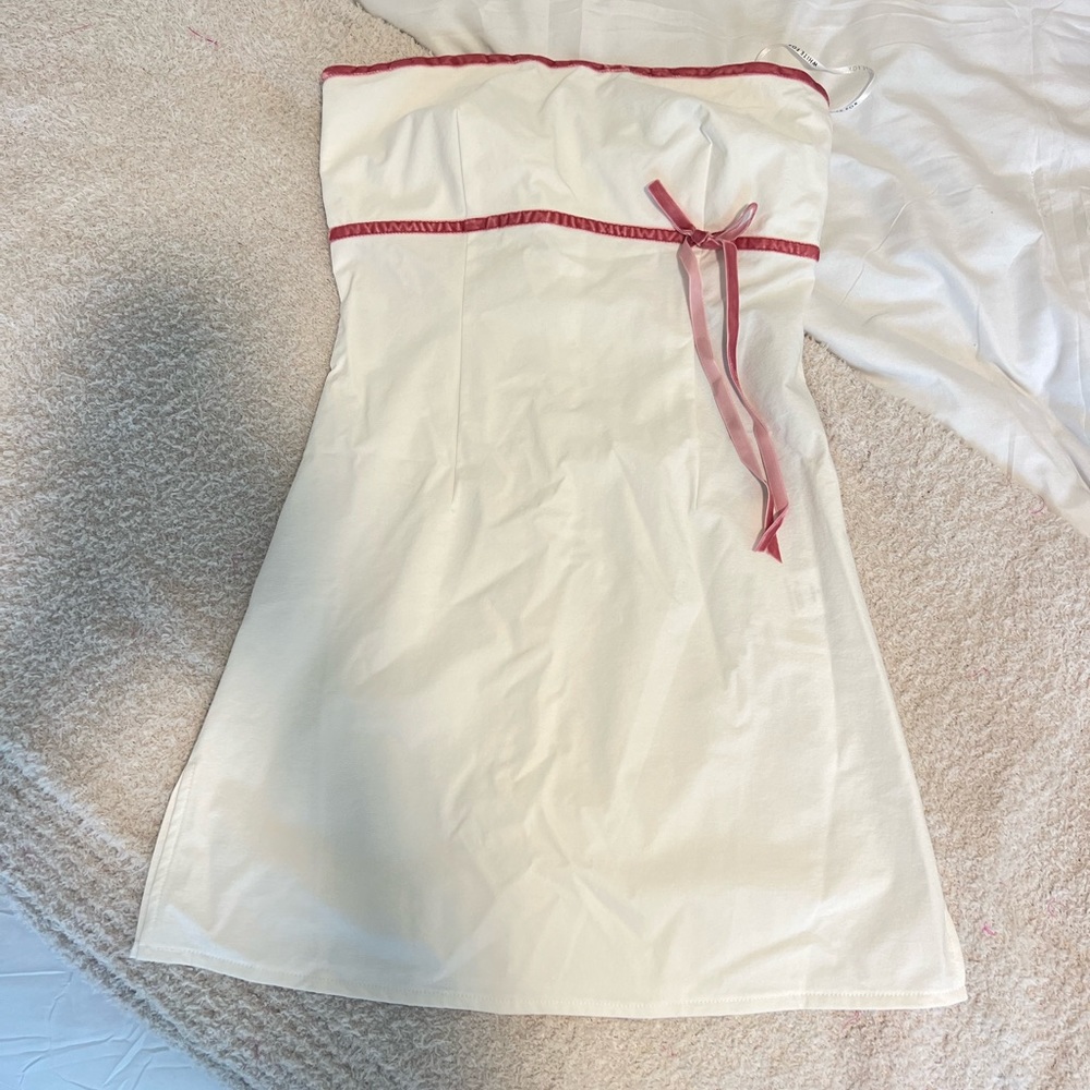 White mini dress